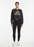 Moletom Cropped Logo Estampa Camuflada - Adidas/P