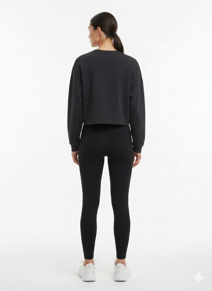 Moletom Cropped Logo Estampa Camuflada - Adidas/P