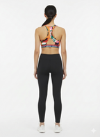 Top Esportivo Estampa Abstrata Multicolorido - Adidas/U