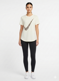 Blusa Bege com Logo Animal Print - Nike/GG