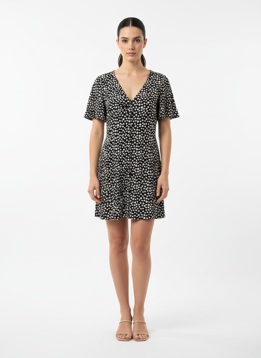 Vestido Midi Poá - Farm