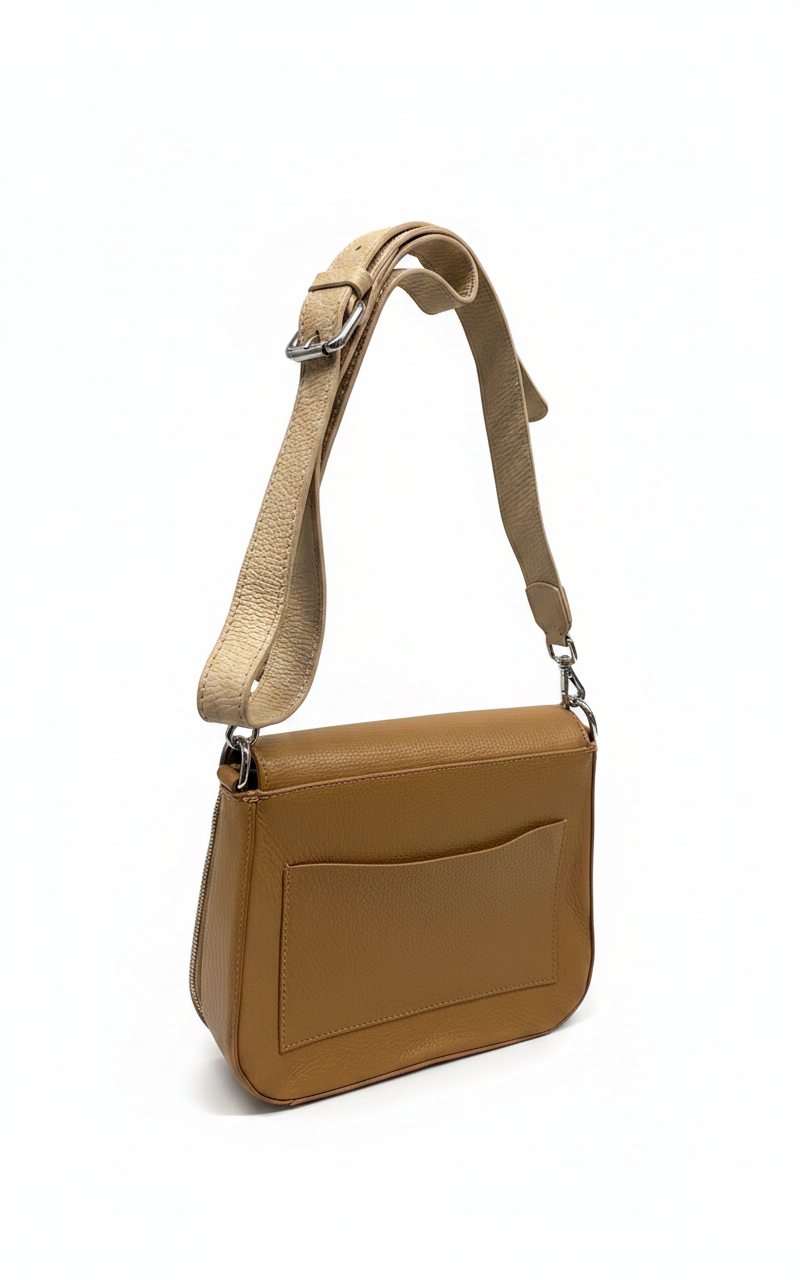 Bolsa Transversal Couro Genuíno - CARMIM