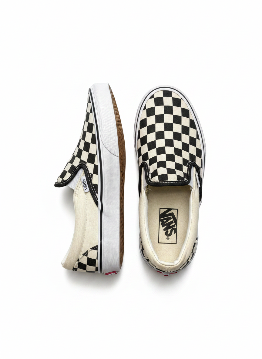 Tênis Slip-on Xadrez Canvas - VANS / 36