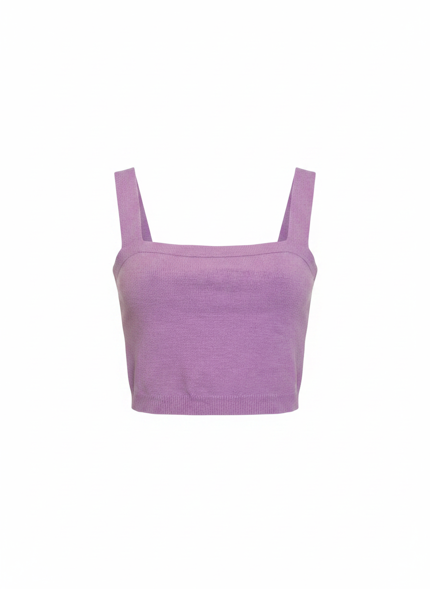 Cropped tricot alça larga lilás - ALL'S | P