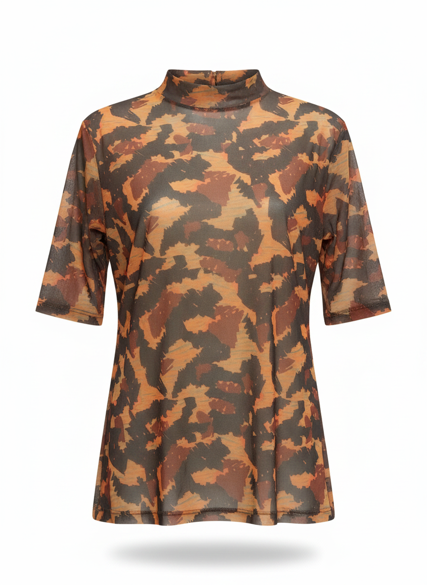 Blusa Tule Estampada - ANIMALE JEANS / M