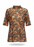 Blusa Tule Estampada - ANIMALE JEANS / M