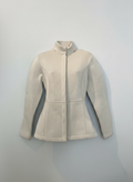 Casaco tricot dublado zíper areia - VIVIANE FURRIER | P