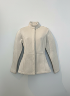 Casaco tricot dublado zíper areia - VIVIANE FURRIER | P
