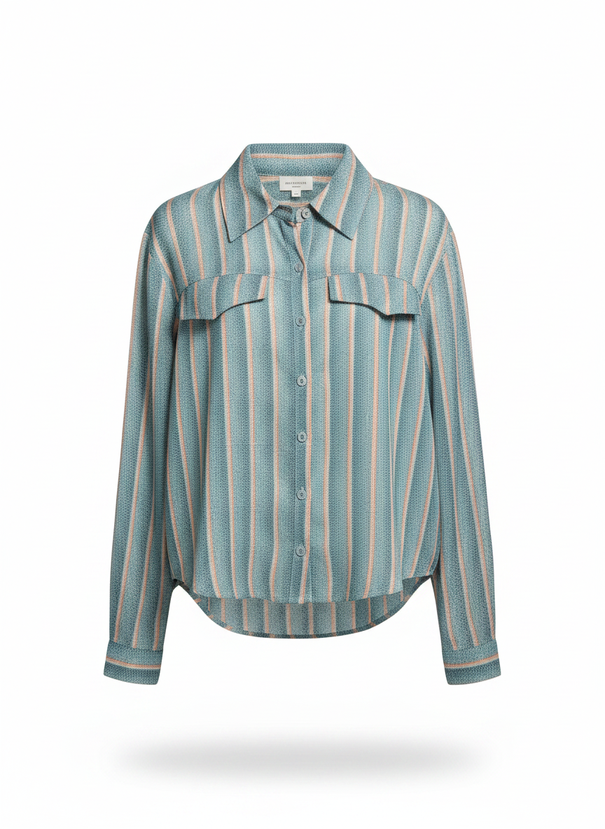 Blusa Listrada Viscose - SKUNK / 40