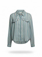 Blusa Listrada Viscose - SKUNK / 40