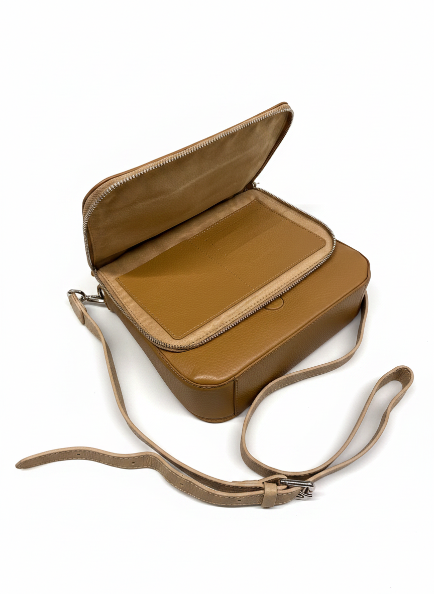 Bolsa Transversal Couro Genuíno - CARMIM