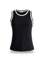 Blusas Preta - BORDA BARROCA / P