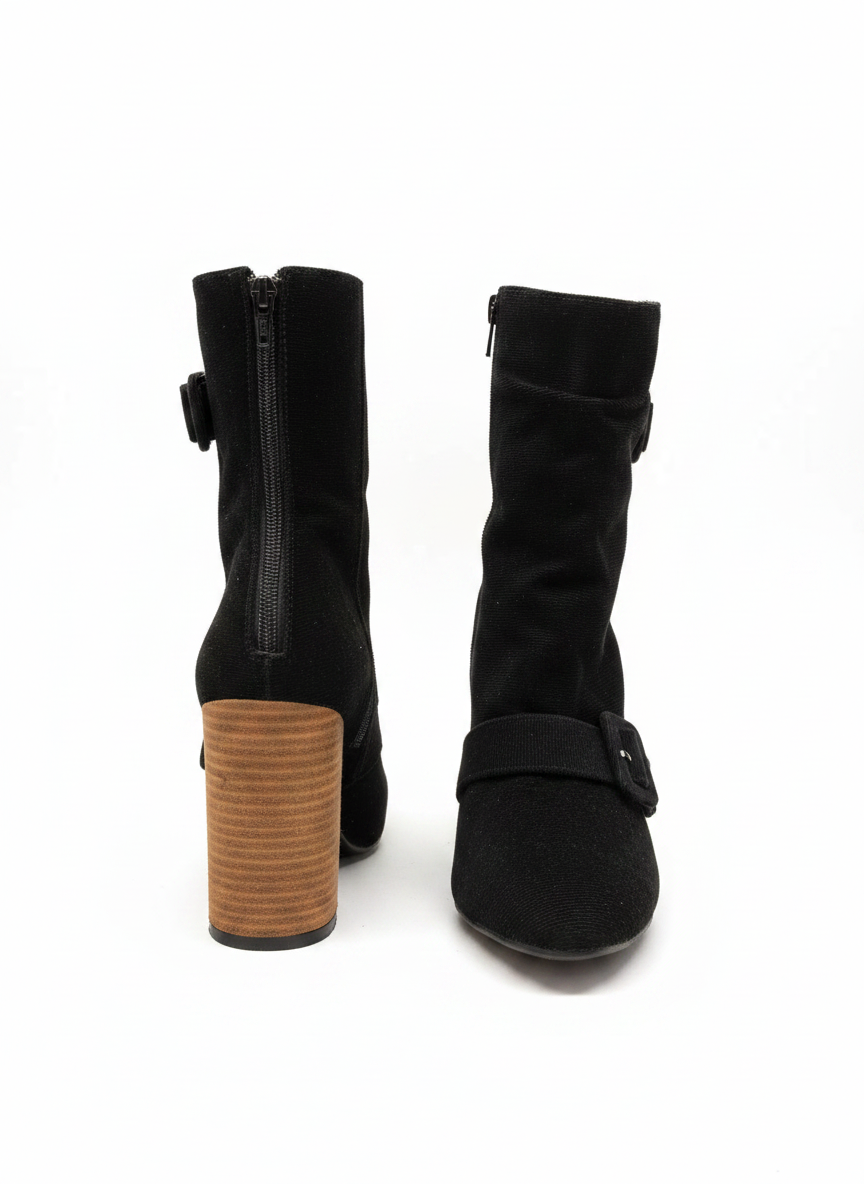 Bota Cano Curto Veludo Cotelê - FYI / 36