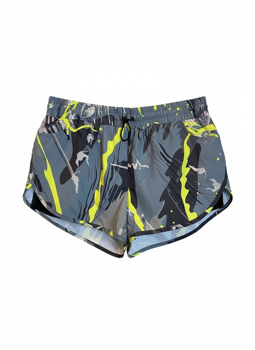 Short corrida com bermuda estampado cinza - ALPHORRIA | 36