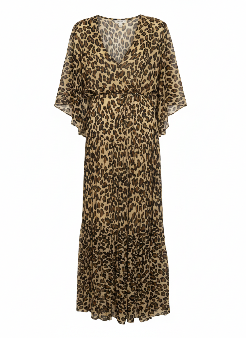 Vestido longo animal print manga fluída - Animale/40