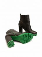Bota Ankle Boot Couro Tratorado - AREZZO / 36