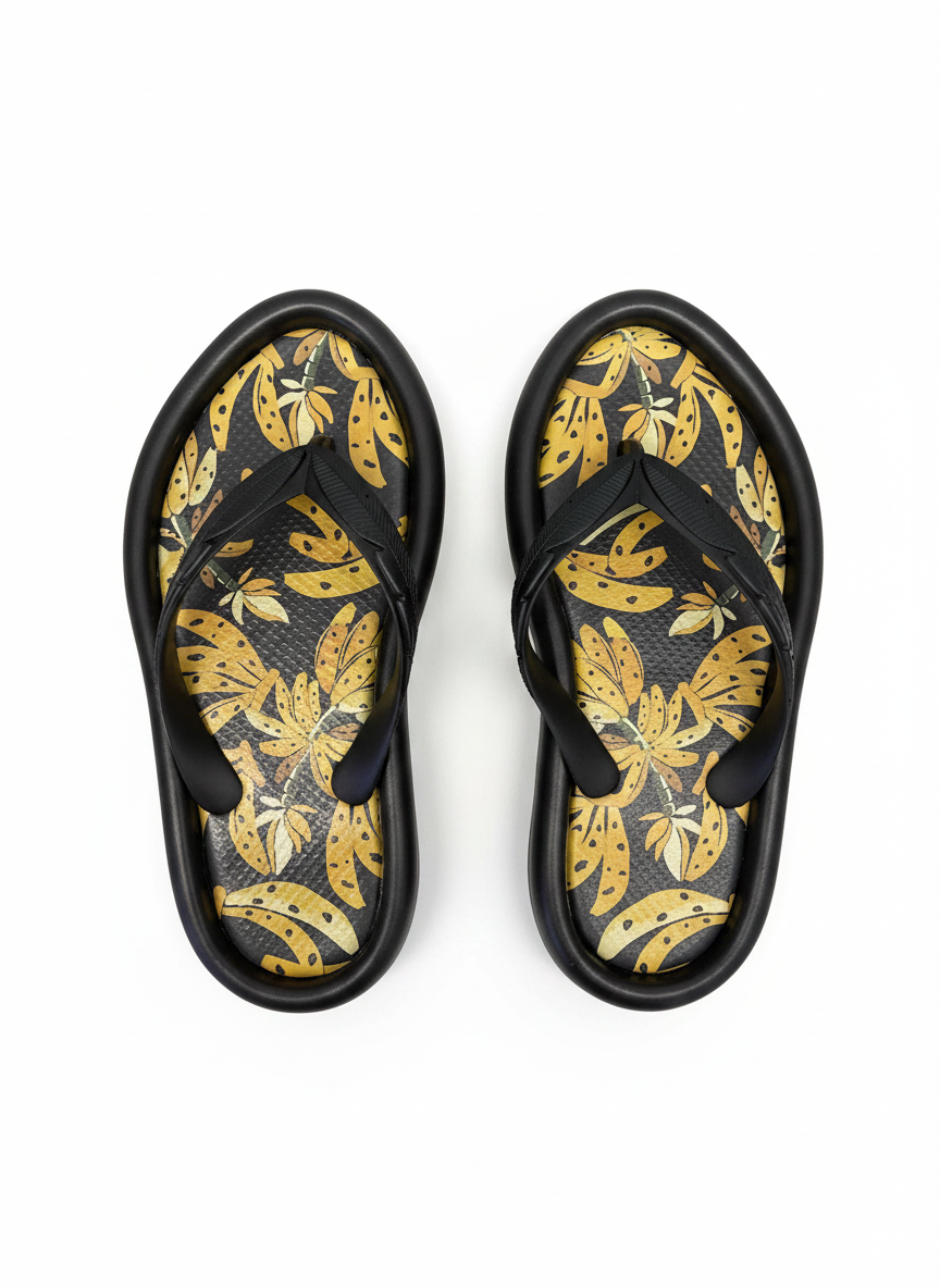 Chinelo Estampado Tropical Borracha - FARM / 34