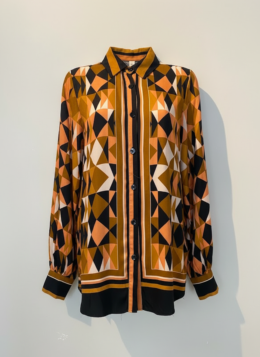 Chemise estampa geométrica - FARM | P