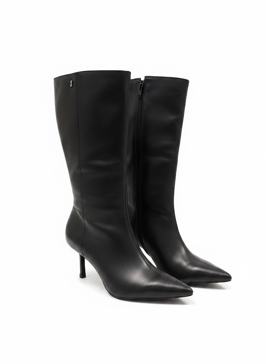 Bota Cano Médio Couro Bico Fino - SANTA LOLLA / 36
