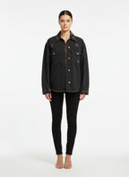 Jaqueta Jeans Preta - Skunk/38