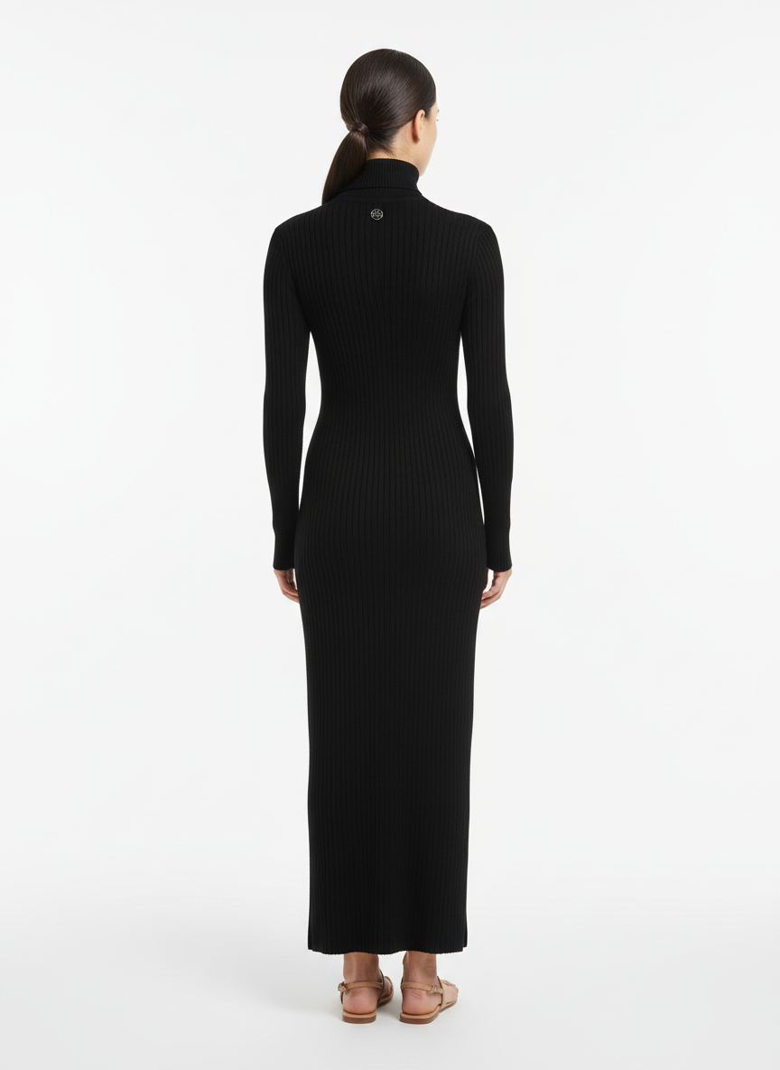 Vestido Midi Gola Alta - Caos/U