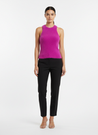 Regata tricot cavado pelinho fúcsia - ANIMALE JEANS | M