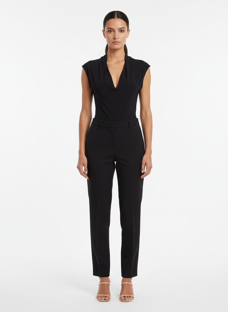 Blusa Body Gola Drapeada Manga Curta - ALPHORRIA / P