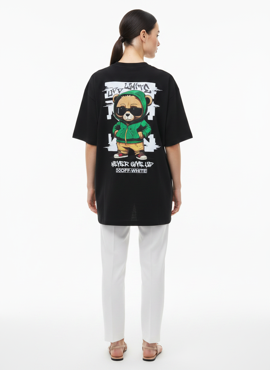 Camiseta Algodão - OFFWHITE / G