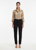 Camisa Estampada Abstrata Viscose - ANIMALE / 38
