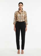 Camisa Estampada Abstrata Viscose - ANIMALE / 38