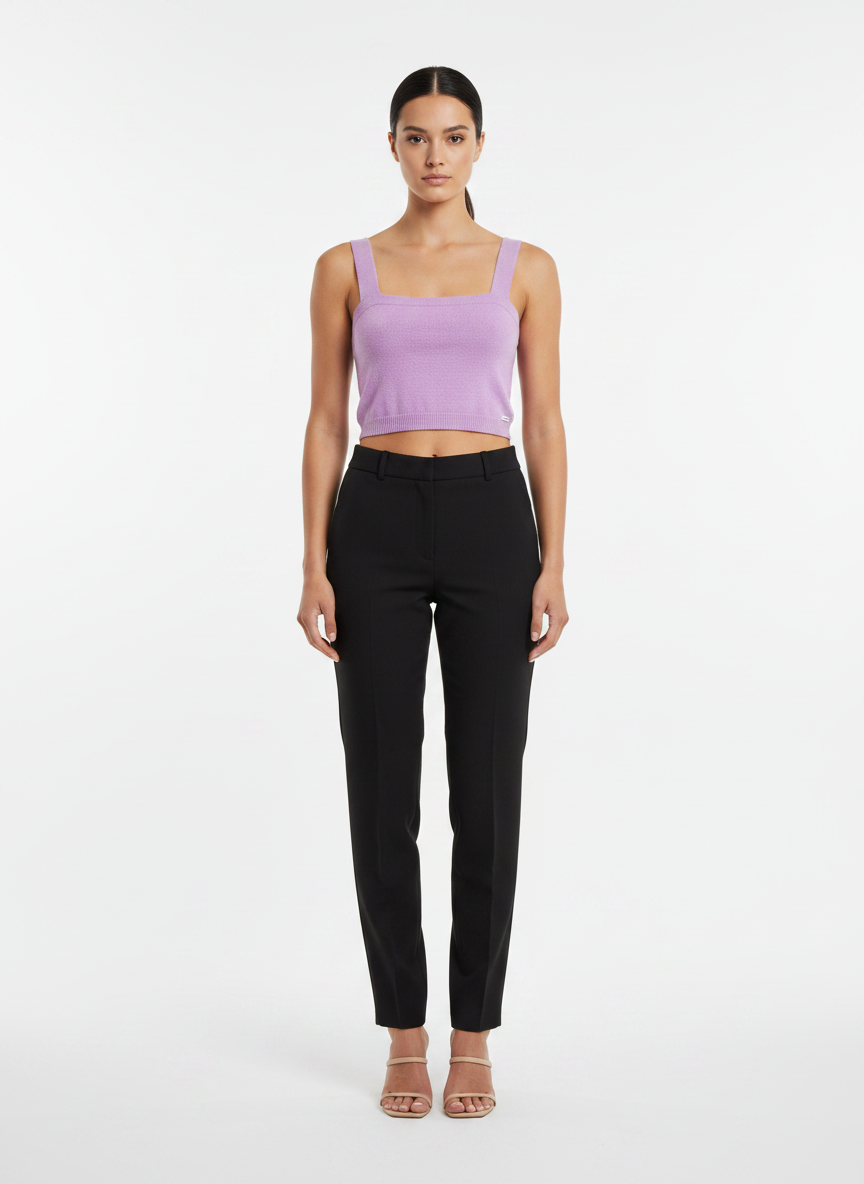 Cropped tricot alça larga lilás - ALL'S | P