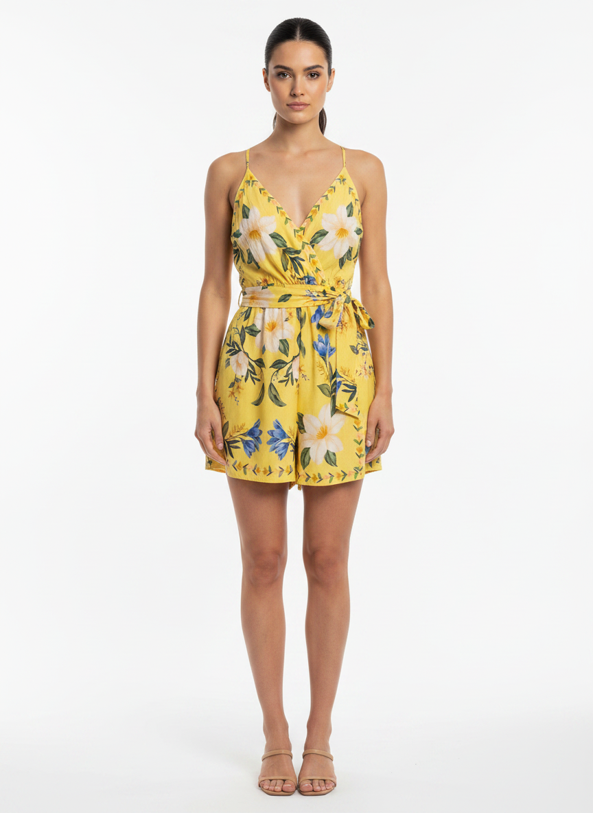 Vestido Viscose Floral - FARM / P