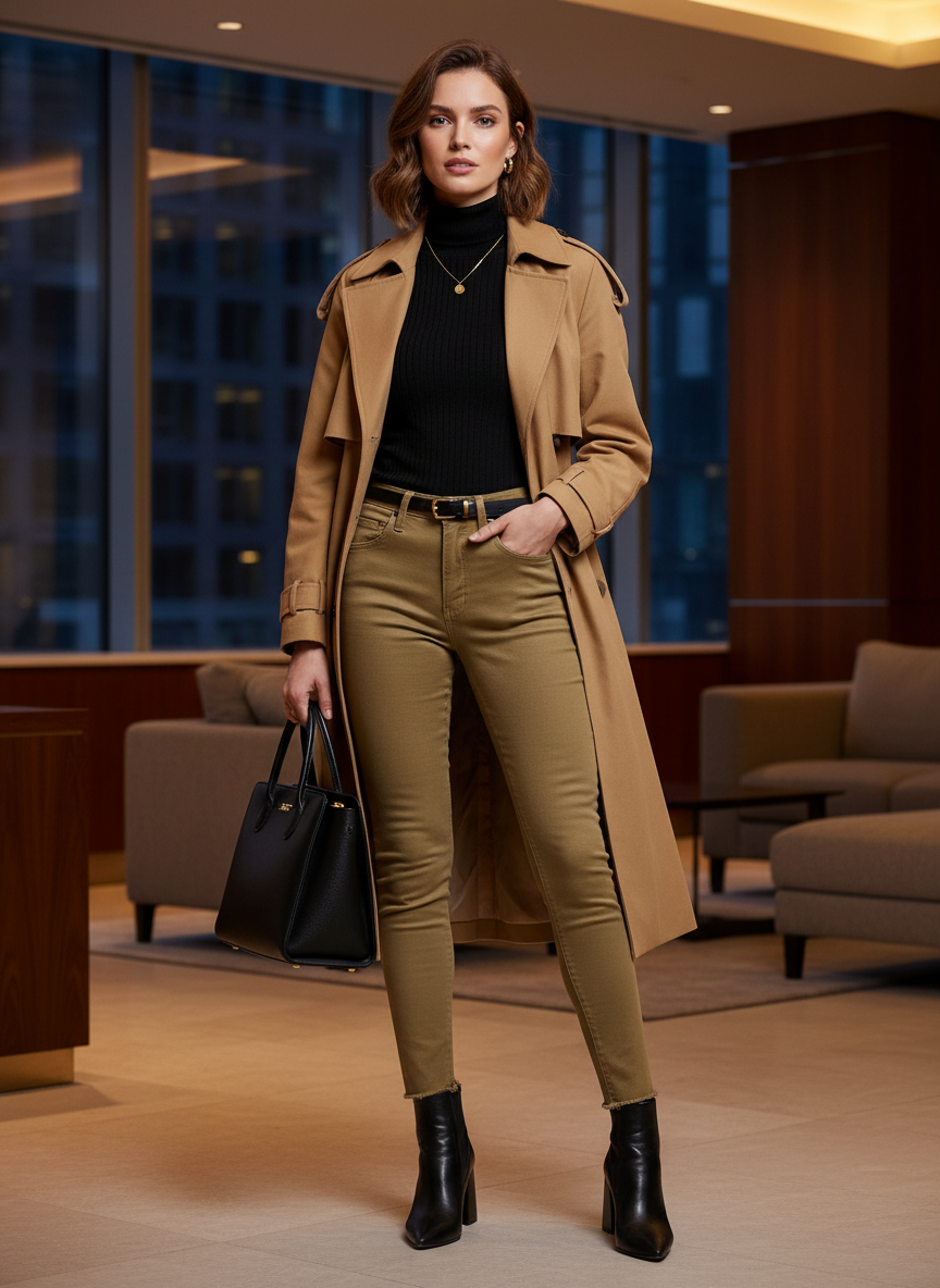 Calça Skinny Khaki Cintura Alta - ANIMALE / 36