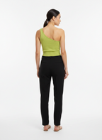 Cropped tricot um ombro só verde - VIVIANE FURRIER | M