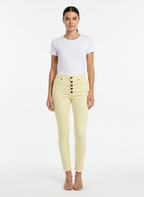 Calça Jeans Amarela Cintura Alta Desfiada - ANIMALE / 38