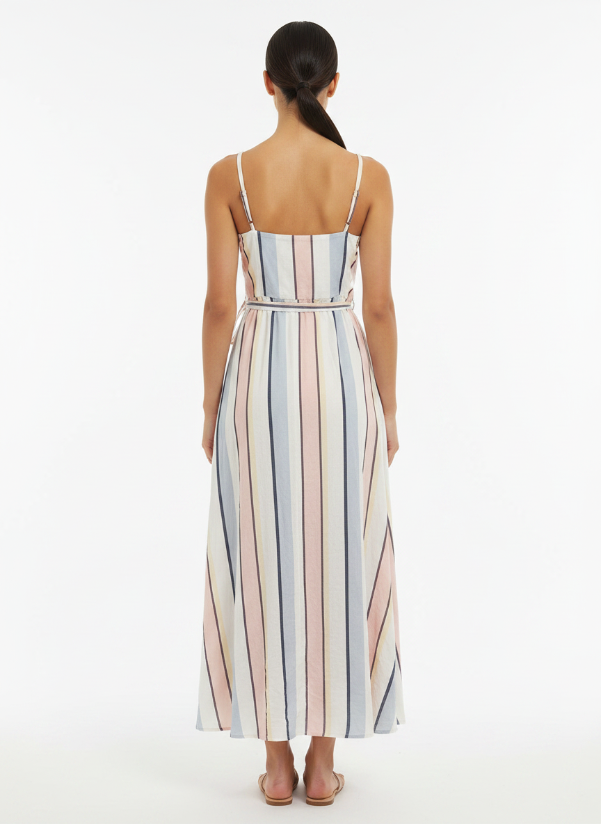 Vestido Listrado Viscose - LEZ A LEZ / G