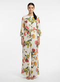 Conjunto Floral Maxi com Amarração e Fendas Frontais - CHEROY / M