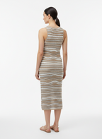 Vestido Midi Tricô Listrado - Animalle/U