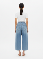 Calça jeans wide leg cinto com fivela - SACADA | 38