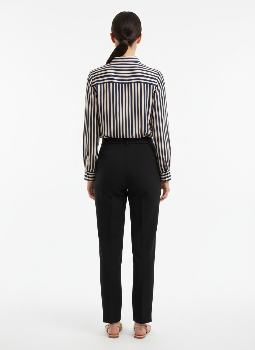 Camisa Cropped Listrada Amarração Frontal - DRESS TO / M