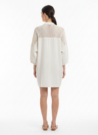 Romper Curto de Linho com Crochê - DRESS TO / G
