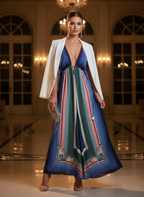 Vestido Maxi Fluido Estampado Ombré - FARM / M