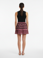 Saia Mini Plissada Estampa Boêmia - DRESS TO / P