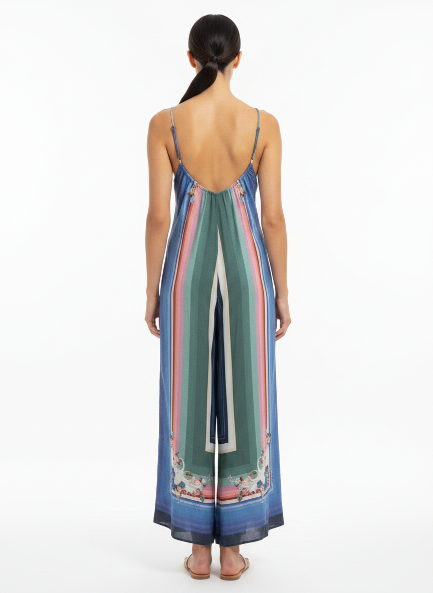 Vestido Maxi Fluido Estampado Ombré - FARM / M