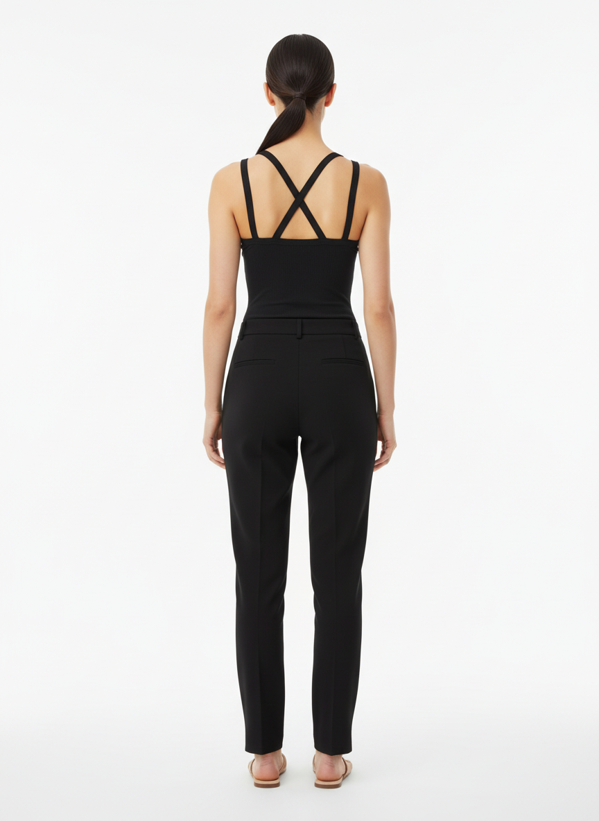 Blusa Body Ribana Decote V - SKUNK / M