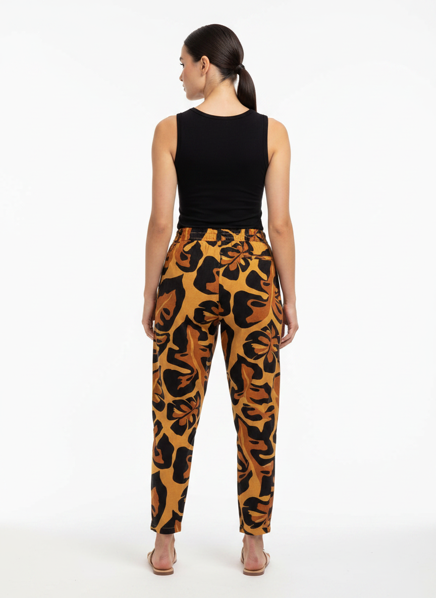Calça Pantacourt Estampada Tropical - FARM / M