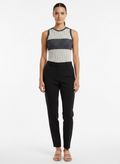 Body Canelado Listrado Color Block - Canal / P