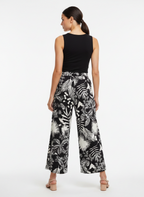 Calça Pantacourt Estampada Tropical - CANTÃO / M