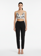 Top Acetinado Floral - Caos/M
