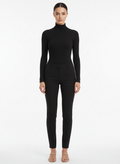 Body Gola Alta Canelado Feminino Preto - CANAL / P